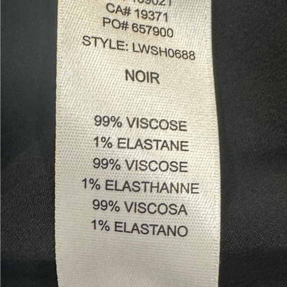 Frame Sm Petite Satin Long Tank Black - Picture 8 of 9